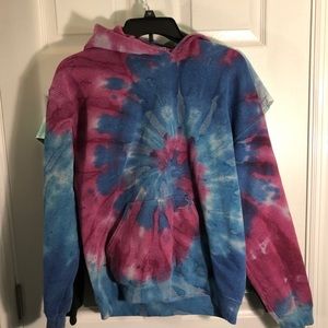 Blue and Purple Tye-Dye shirt